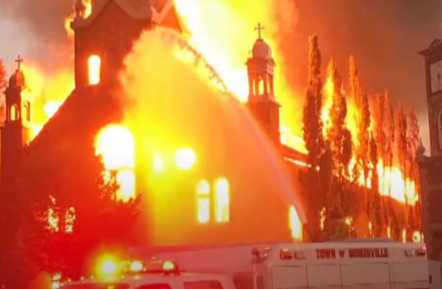 Churches Are Being Vandalized, Burned to the Ground in Canada