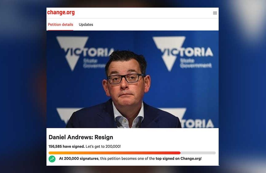 Petition Calling For Victorian Premier to Resign Gathers Over 150k Signatures: “He Must Be Held Accountable”