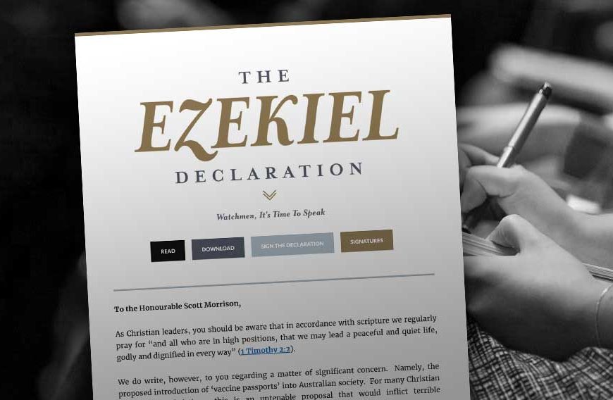 Pastor Who Urged Readers Not to Sign “Divisive” Ezekiel Declaration Will Exclude Unvaccinated From Worship Gatherings