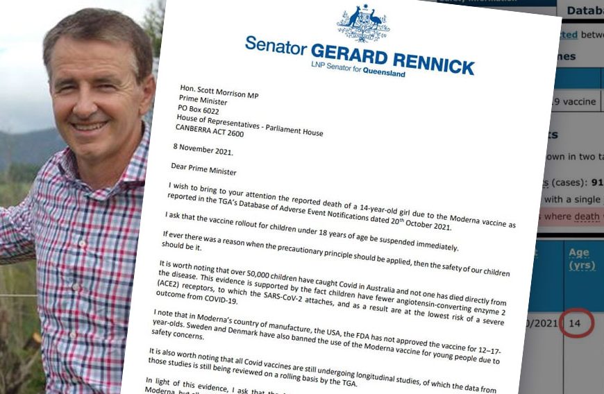 Senator Calls for Immediate Suspension of Vaccine Rollout for Children Following the Death of 14-Year-Old Girl