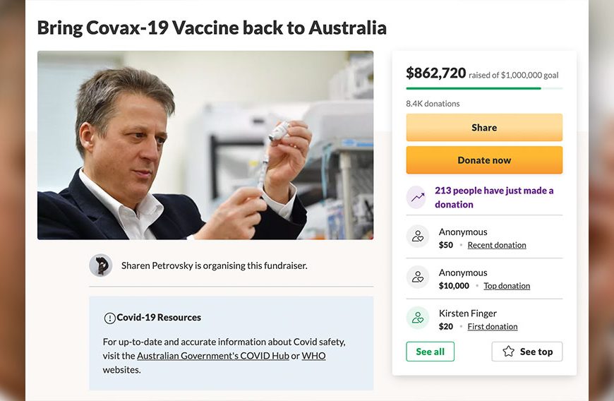 Australian Government Refuses to Fund Australian COVID-19 Vaccine: You Get What You Get & You Don’t Get Upset!