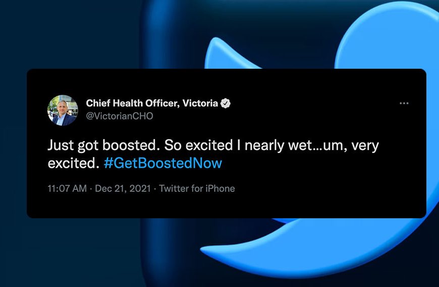 Victorian Chief Health Officer Says He Almost Wet Himself With Excitement Getting a Third Jab
