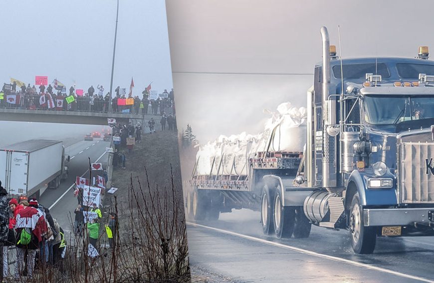 Massive Canadian Convoy Challenges Trudeau’s “Vax or the Axe” Mandates