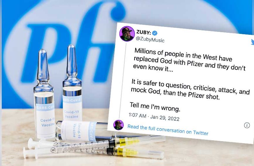 Zuby Nails It: ‘Millions Have Replaced God With Pfizer, Safer to Criticise God Than the Shot’