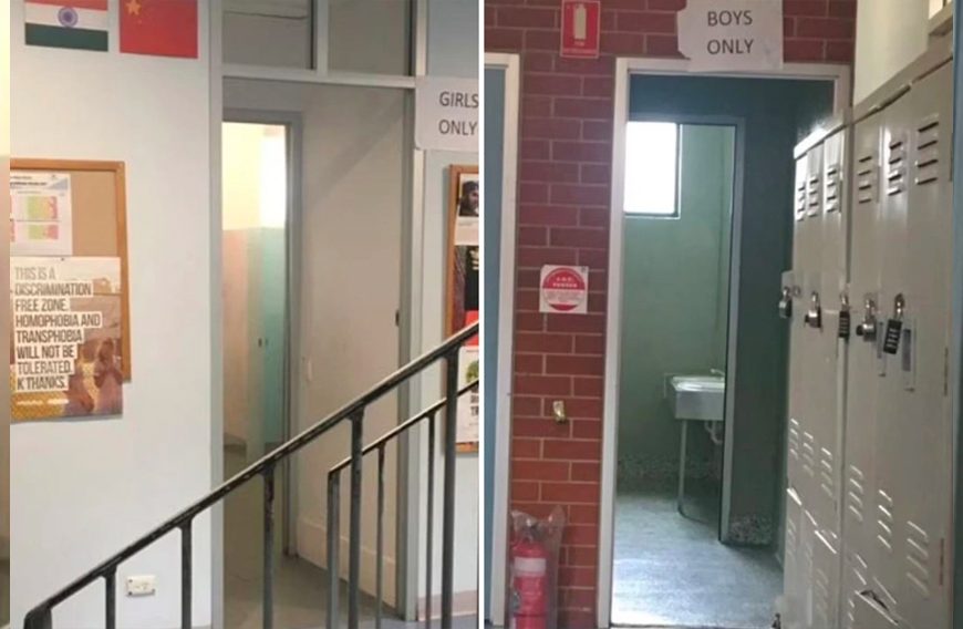Parents Outraged: Public School Removes Toilet Doors