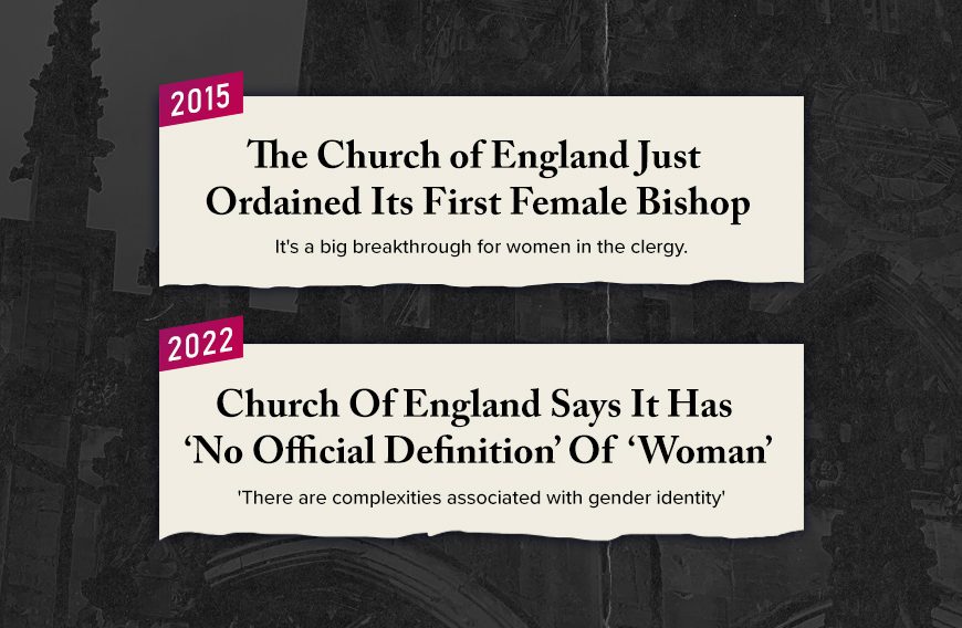 Church That Boasted Of Ordaining Women Now Claims It Has No Definition Of ‘Woman’