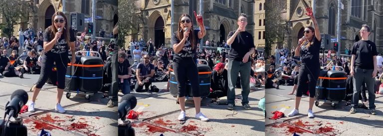 Communist Activists (and Lidia Thorpe) Lead Australian Flag Burning Protests