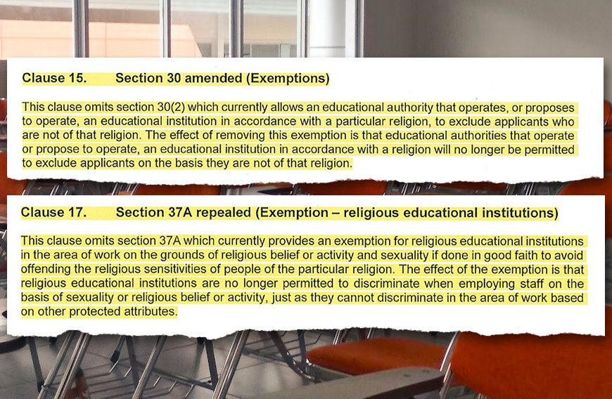 NT Anti-Discrimination Amendments Set to Abolish Religious Freedom