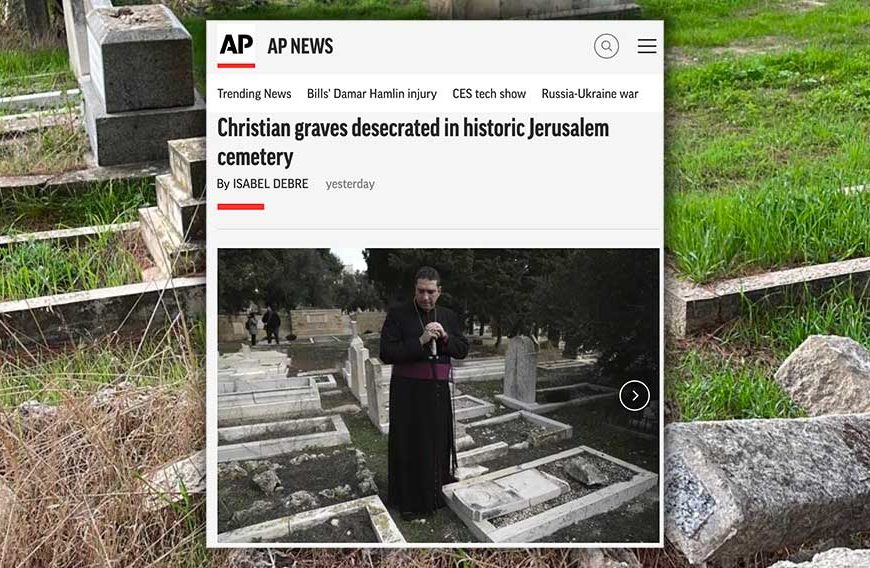 AJA Condemns Desecration of Christian Graves in Jerusalem