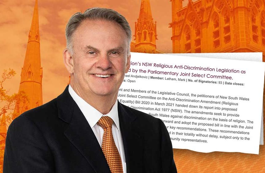 New Petition Backs One Nation’s 2020 NSW Religious Freedom Bill Abandoned by the Big Parties