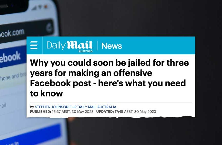 Three Years Jail for a ‘Bigoted’ Facebook Post?