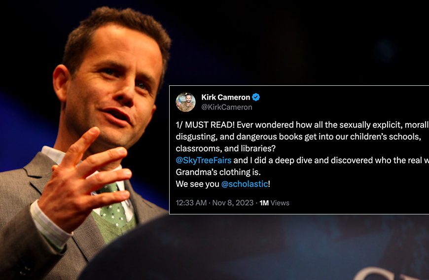 Kirk Cameron Calls Out Scholastic for Pushing Explicit LGBTQ+ Content Onto Kids