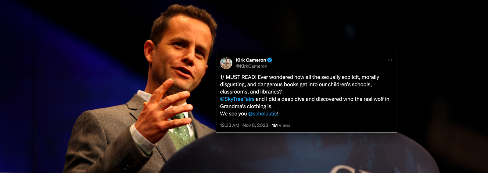 Kirk Cameron Calls Out Scholastic for Pushing Explicit LGBTQ+ Content Onto Kids