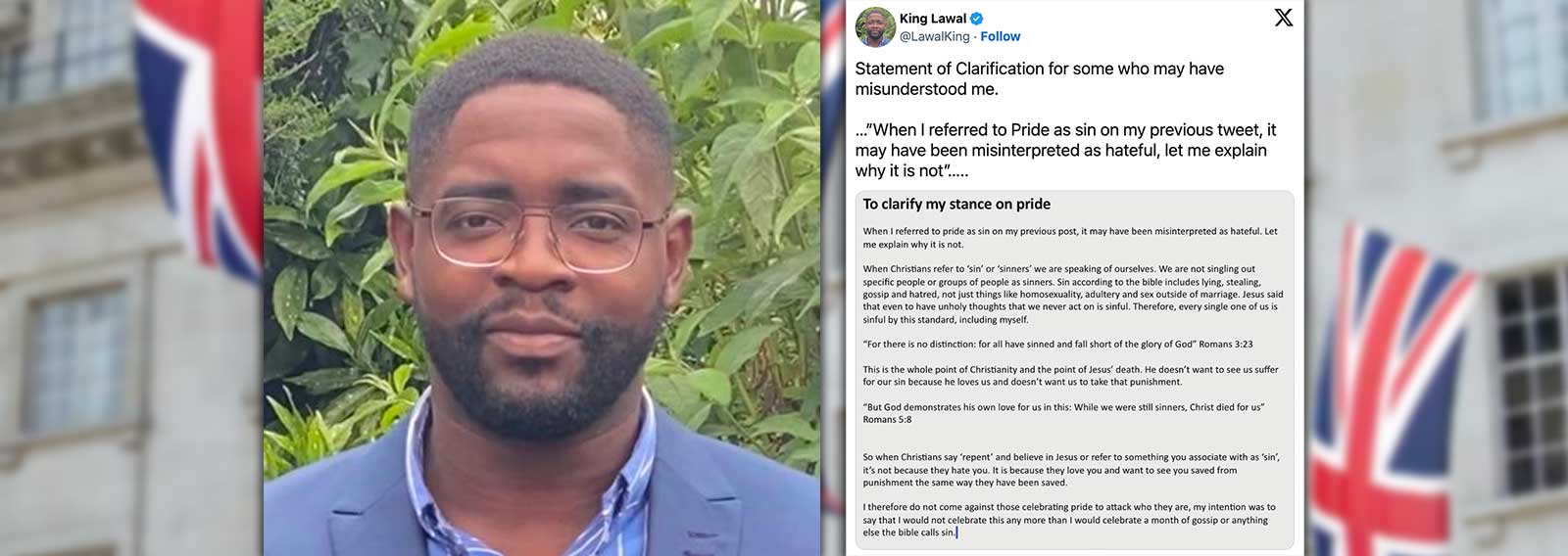 U.K. Council Member Cancelled for Criticising PRIDE Speaks Out