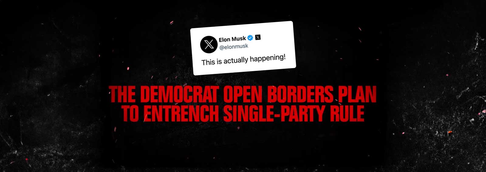 “This Is Actually Happening”: Musk Says Democrats Are Establishing Single-Party Rule Through Mass Illegal Immigration