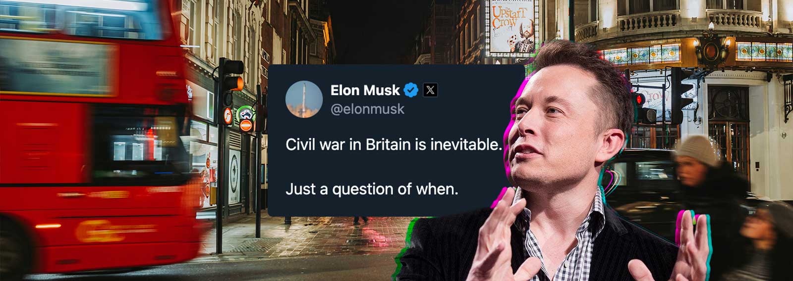 Musk: “Civil War in Britain is Inevitable”